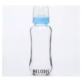 Бутылочка для кормления, стекло, 250 мл., без ручек