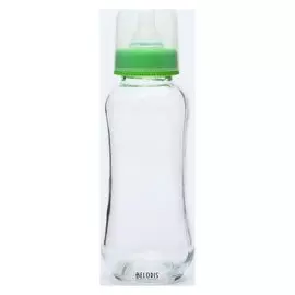 Бутылочка для кормления, стекло, 280 мл., без ручек