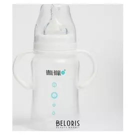 Бутылочка, широкое горло, ULTRA MED +, с ручками, 270 мл., от 0 мес., медленный поток