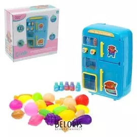 Бытовая техника «Холодильник двухдверный» с аксессуарами, световые и звуковые эффекты, идёт пар