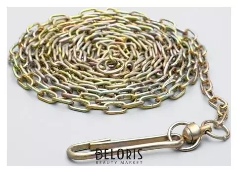 Цепь для привязи собак, 5м, калибр 3*16 мм, желтая