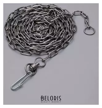 Цепь для привязи собак, 5м, калибр 3*21 мм, черная