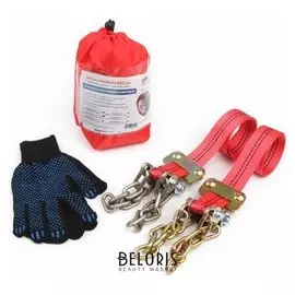 Цепи противоскольжения "Вездеход-1", легковые автомобили, от 165 до 195 мм, 2 шт