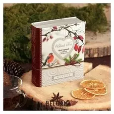 Чай чёрный книга "Времена года" с чабрецом и апельсином