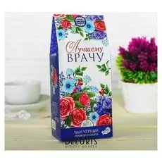 Чай чёрный «Лучшему врачу»: с ароматом лимона и мяты, 100 г