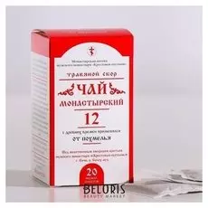 Чай монастырский №12 "От похмелья" солох Аул 30 г