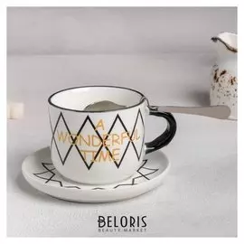 Чайная пара 200 мл "Летнее настроение", блюдце 12,5 см