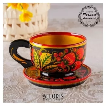 Чайная пара, хохлома