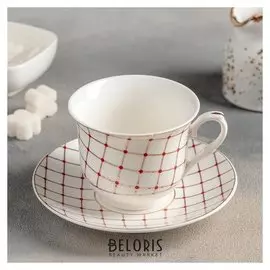 Чайная пара "Мавия": чашка 220 мл, блюдце 14 см