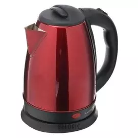 Чайник электрический Luazon Lsk-1804, 1500 Вт, 1.8 л, металл, красный