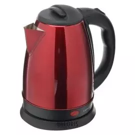 Чайник электрический Luazon Lsk-1804, 1500 Вт, 1.8 л, металл, красный