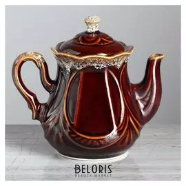 Чайник для заварки "Ажур" коричневый, 0.6 л