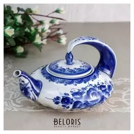 Чайник "Нежность" ,750 мл., гжель
