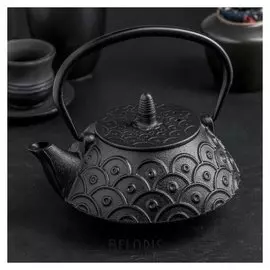 Чайник с ситом 900 мл "Джана", цвет черный