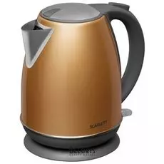 Чайник SCARLETT SC-EK21S86, 1,7 л, 2200 Вт, закрытый нагревательный элемент, сталь, золото