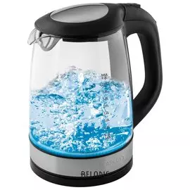 Чайник Scarlett Sc-ek27g19, 2,2 л, 2200 Вт, закрытый нагревательный элемент, стекло, черный, SC - Ek27g19