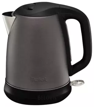 Чайник TEFAL KI270930, 1,7 л, 2400 Вт, закрытый нагревательный элемент, нержавеющая сталь, серый