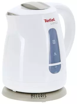 Чайник TEFAL KO29913E, 1,5 л, 2200 Вт, закрытый нагревательный элемент, пластик, белый