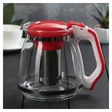 Чайник заварочный 1,5 л, цвет красный