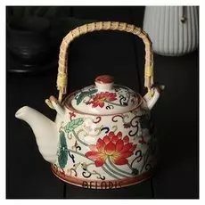 Чайник заварочный 600 мл "Лотос", с металлическим ситом