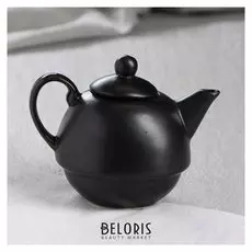 Чайник заварочный чёрный, матовый, 0,25 л