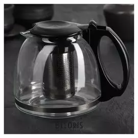 Чайник заварочный «Фиона», 1,1 л, цвет чёрный