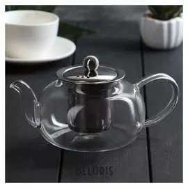 Чайник заварочный «Калиопа», с металлическим ситом, 600 мл