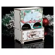 Чайный домик "Комод символ года 2021. Бык с коровкой", 9,7×16,3×19,6 см