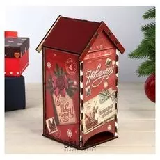 Чайный домик "Новогодняя почта" 20х8,6 см