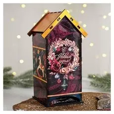 Чайный домик "С новым годом" 19,3х15х6х8,6 см