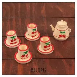 Чайный сервиз на 4 персоны, расписной