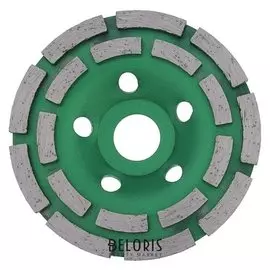 Чашка алмазная зачистная Tundra, двухрядная, 115 мм