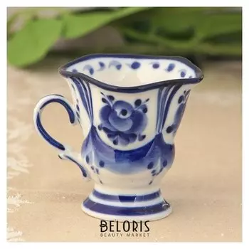 Чашка кофейная «Силуэт» 7,5х6х6 см гжель