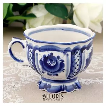 Чашка «Надежда», 12х10х8 см, гжель