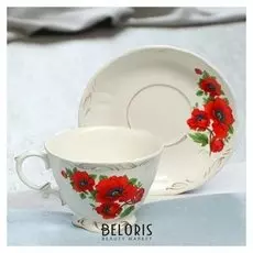 Чашка с блюдцем "Камелия" 250 мл