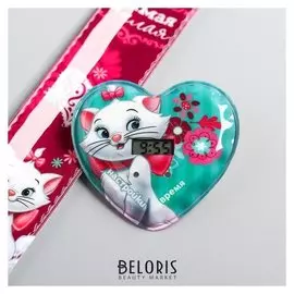 Часы наручные электронные "Кошечка мари", 22,5 х 4,5 см