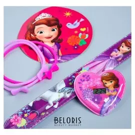 Часы наручные с наклейками + браслеты "Принцесса", софия прекрасная