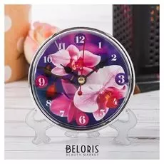 Часы настольные "Орхидея"