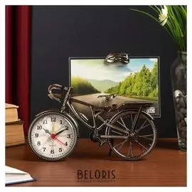 Часы настольные с фоторамкой "Велосипед"