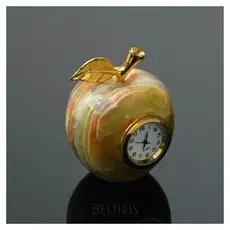 Часы «Яблоко», D=5 см, оникс