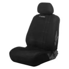 Чехлы автомобильные универсальные 9 предметов, черные - серая нить, М5, Classic Series