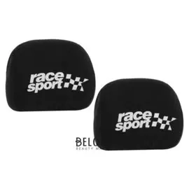 Чехлы на подголовник Race Sport, черные, набор 2 шт