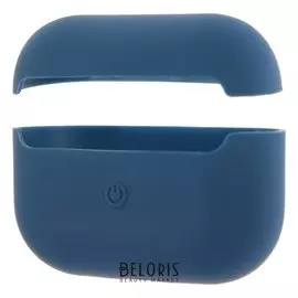 Чехол для футляра Airpods Pro, силиконовый, синий