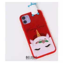 Чехол для телефона Iphone 11 «Новогодний единорог», с персонажем, 7,6 х 15,1 см