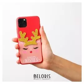 Чехол для телефона Iphone 11 Pro Max «Олененок», с дополнительным элементом 7,8 х 15,8 см