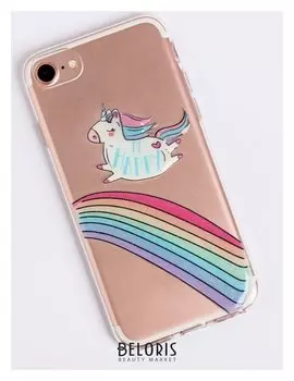 Чехол для телефона Iphone 6, 6S, 7 с эпоксидными элементами Be Happy, 6.5 × 14 см