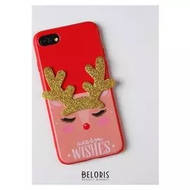 Чехол для телефона Iphone 7,8 «Олененок», с дополнительным элементом 6,8 х 14 см