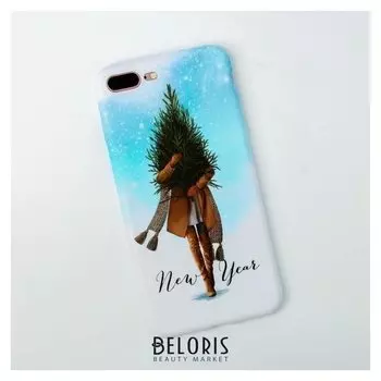 Чехол для телефона Iphone 7,8 Plus «Новый год», 7,7 × 15,8 см