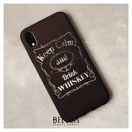 Чехол для телефона Iphone XR Keep Calm And Drink Whiskey, 15 х 7,5 см