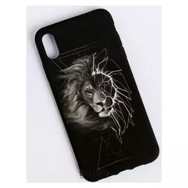 Чехол для телефона Iphone XS MAX «Лев» Soft Touch, 16 × 8 см